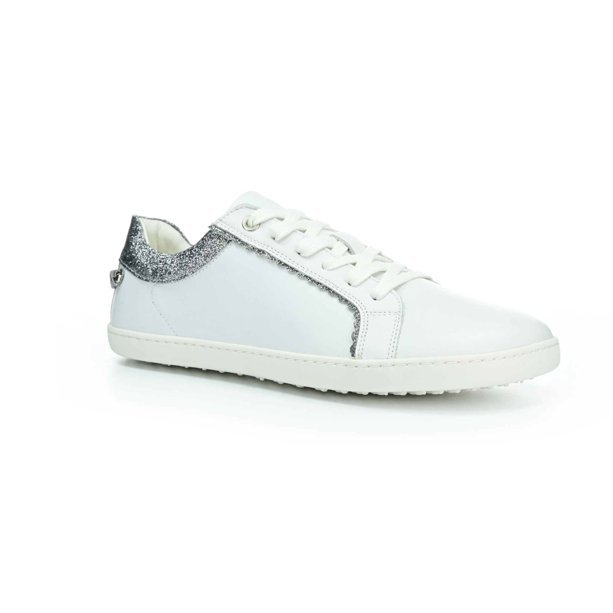 Shapen Feelin Chic White Glitter Leather barefoot topánky 38 EUR