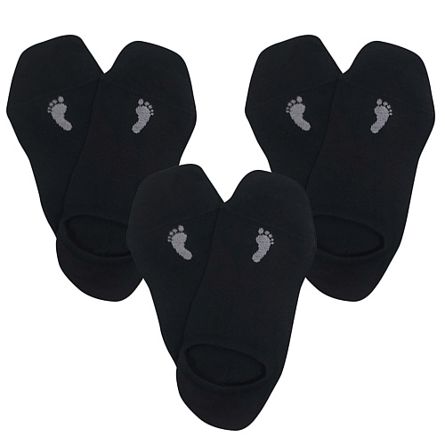 Ponožky voxx barefoot sneaker čierna, 3 páry Veľkosť ponožiek: 35-38 EU EUR