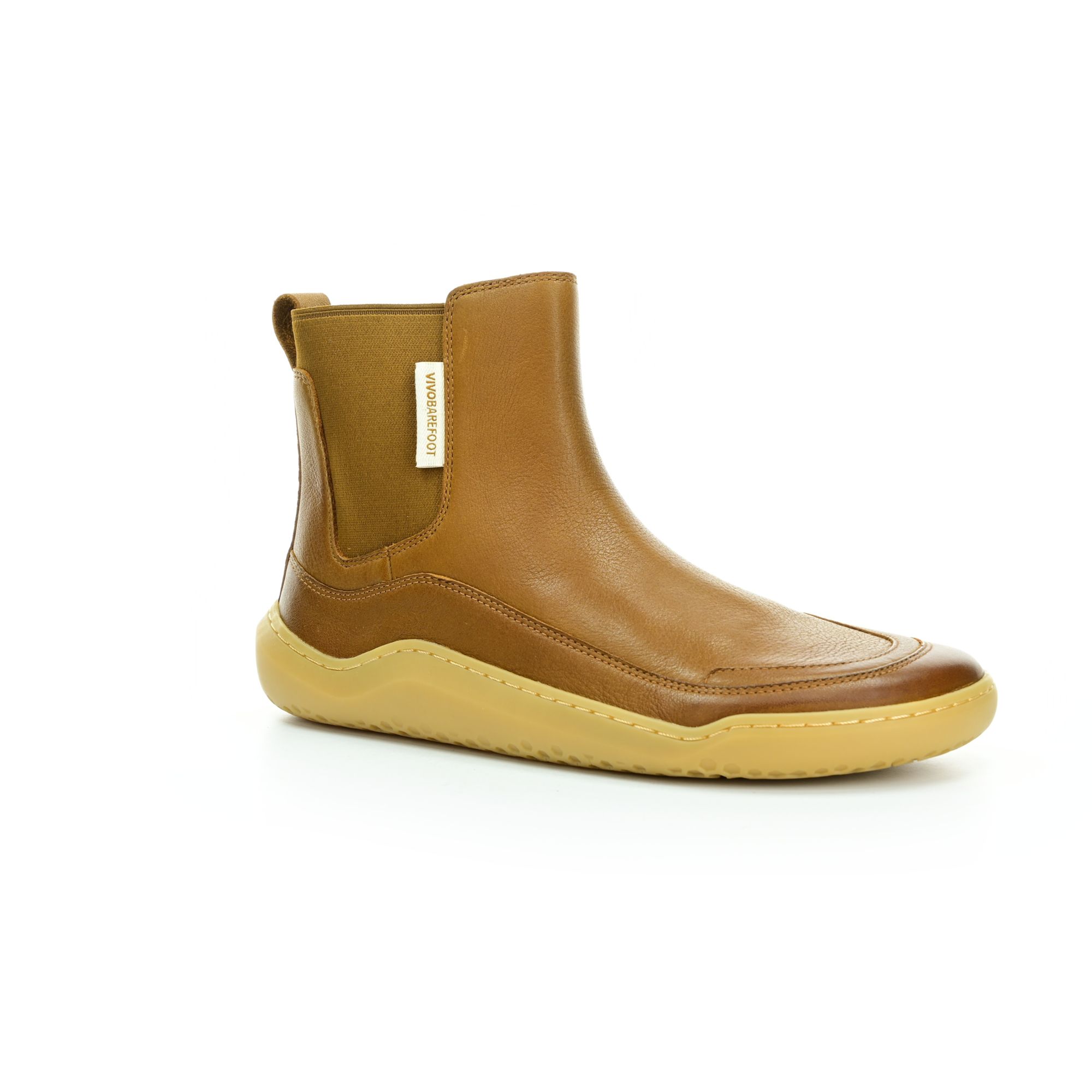 Vivobarefoot Gobi Chelsea L Tan Leather dámské barefoot chelsea topánky 38 EUR