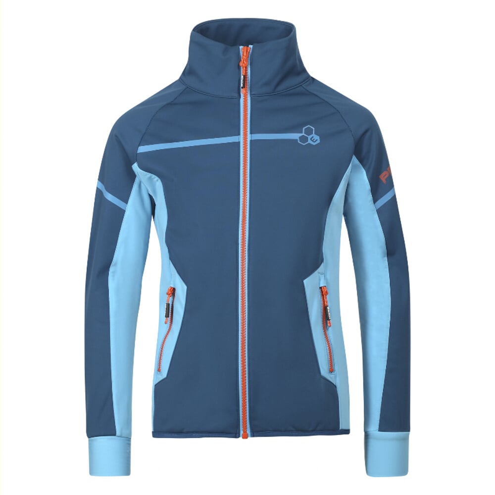 dětská softshellová bunda Progress Coolio JKT petrol/světle modrá 140/146 EUR