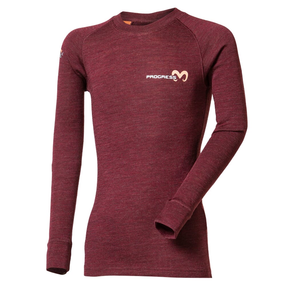 detské termo tričko Progress MB TDRD merino-bamboo s dlhým rukávom slivka / marhuľa 116/122 EUR