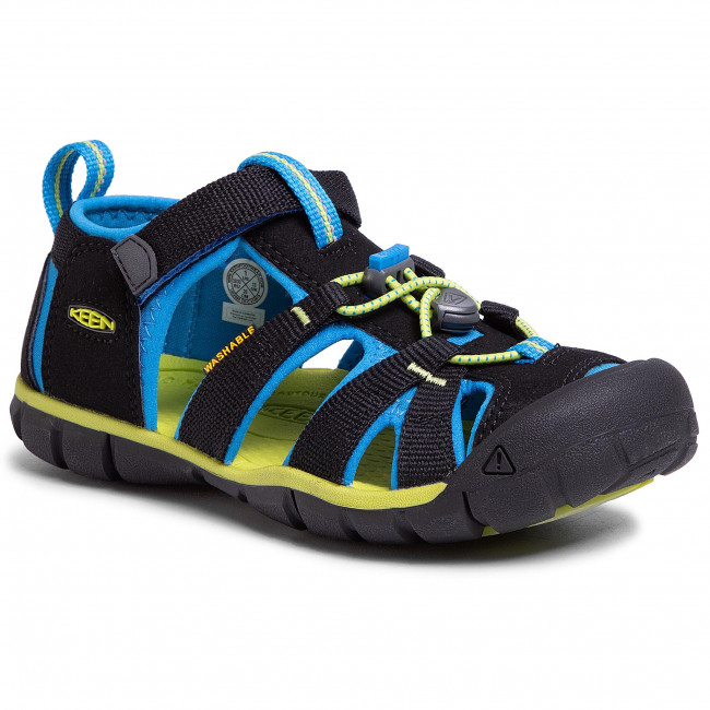 E-shop Keen Seacamp II Black/brilliant blue AD (CNX) barefoot sandále 37 EUR
