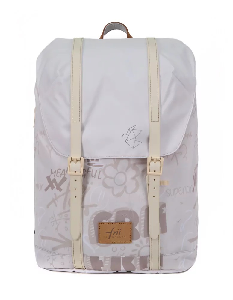 Ergonomický školský plecniak Frii of Norway 30L Light Ivory EUR