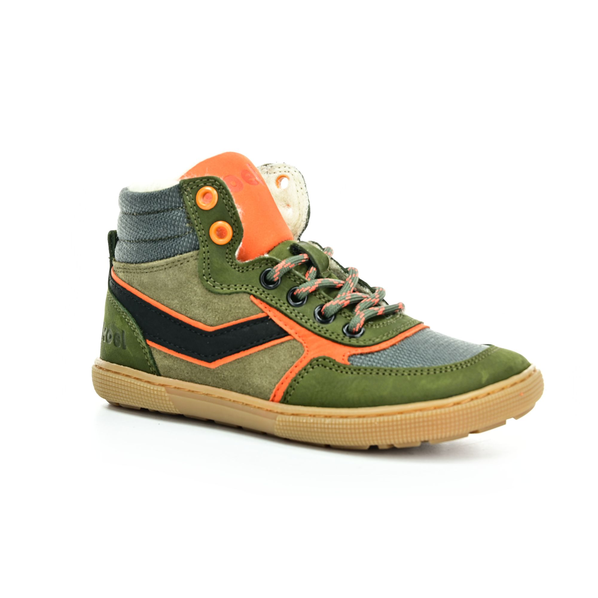 Koel Koel4kids Danish Nappa Wool Kaki barefoot topánky 30 EUR
