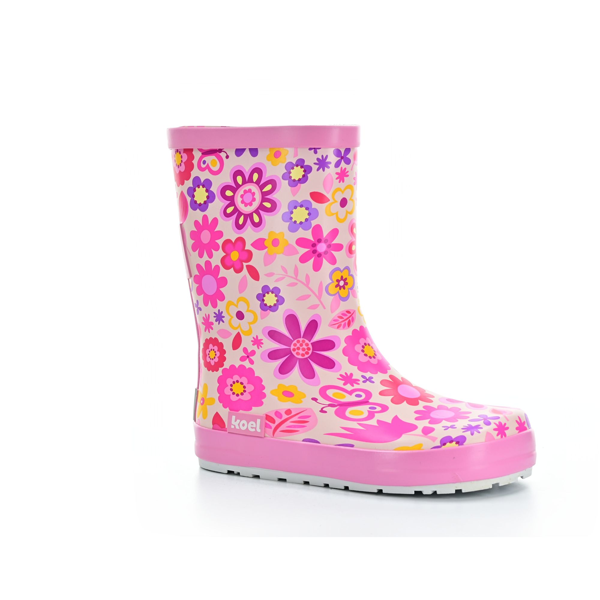 Koel Koel4Kids Wellie Bare Fuchsia Flower barefoot holinky 31 EUR