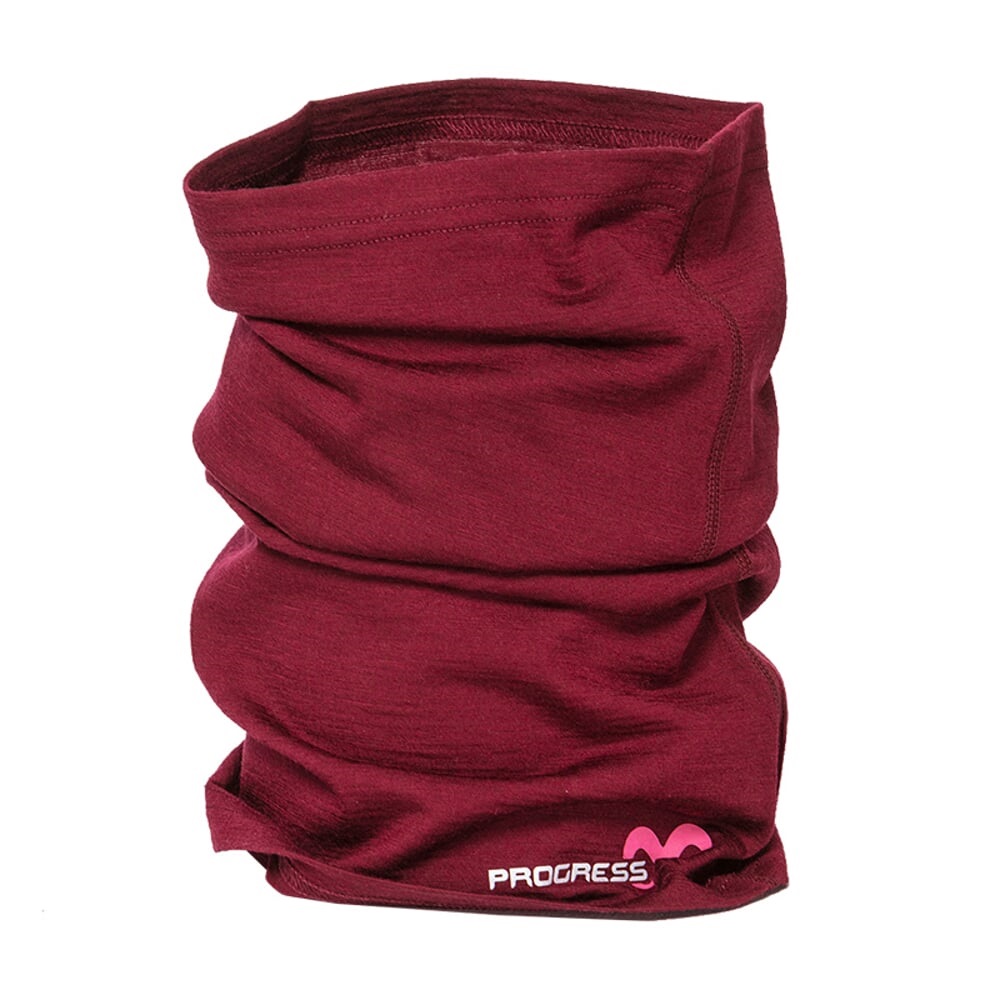 Progress merino nákrčník MW TUBE vínový melír EUR
