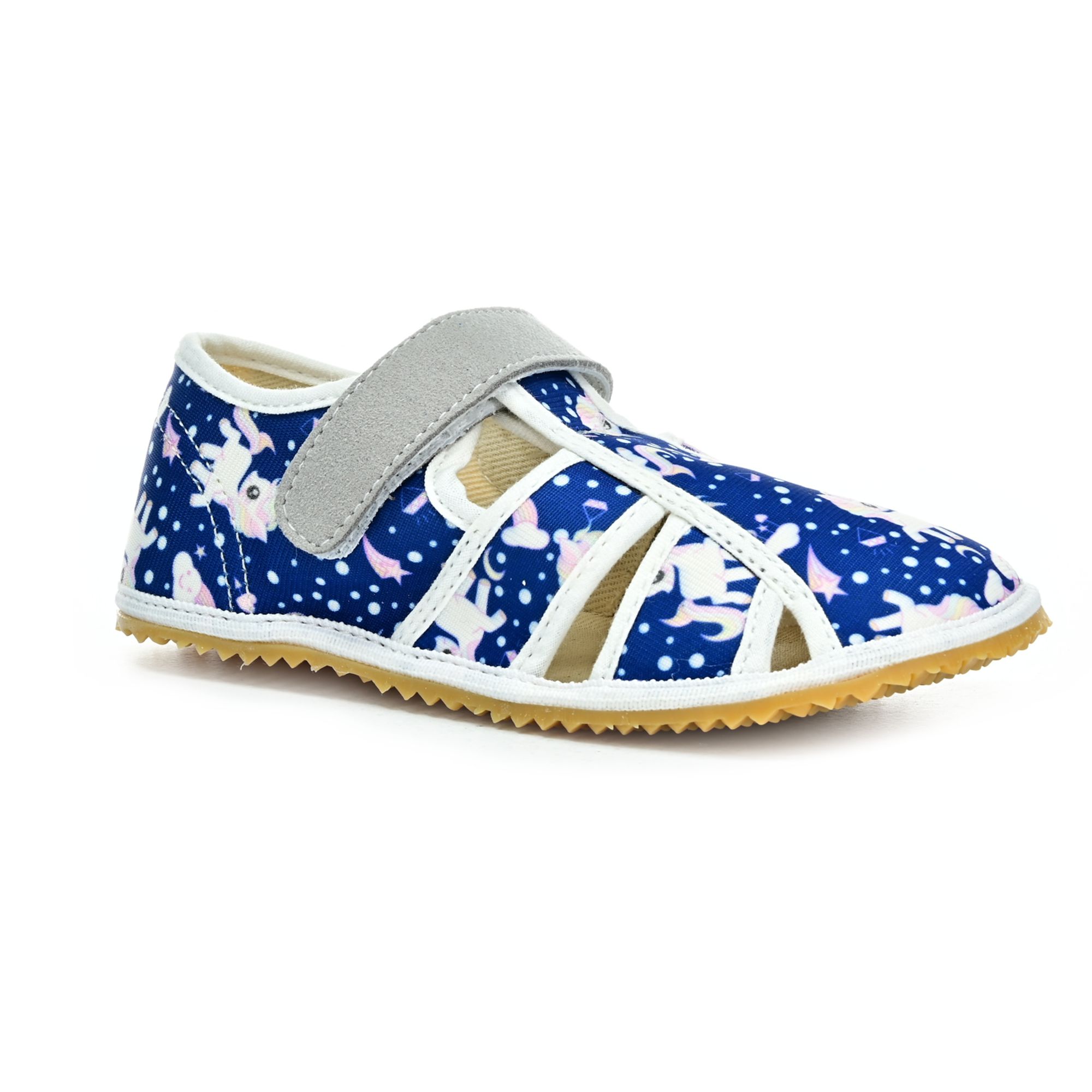 Jonap Modrý jednorožec barefoot papuče NEW 26 EUR