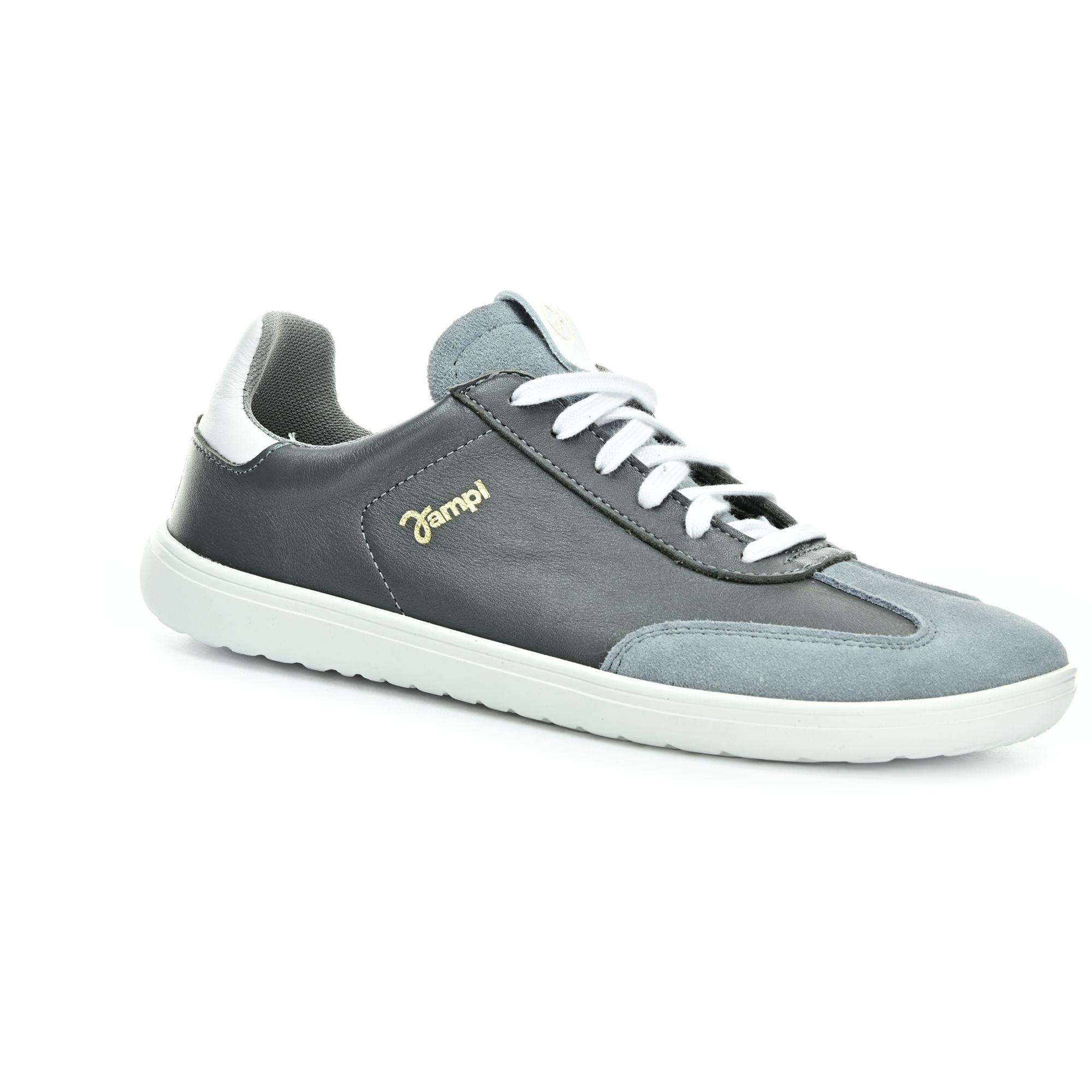 Jonap Retro šedé kožené barefoot poltopánky 37 EUR