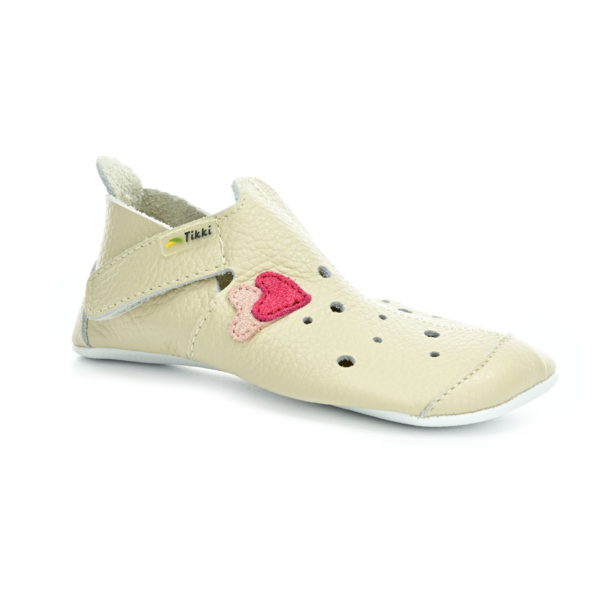 LANG.S by Tikki shoes Ziggy Hearts béžovej barefoot capáčky 20 EUR