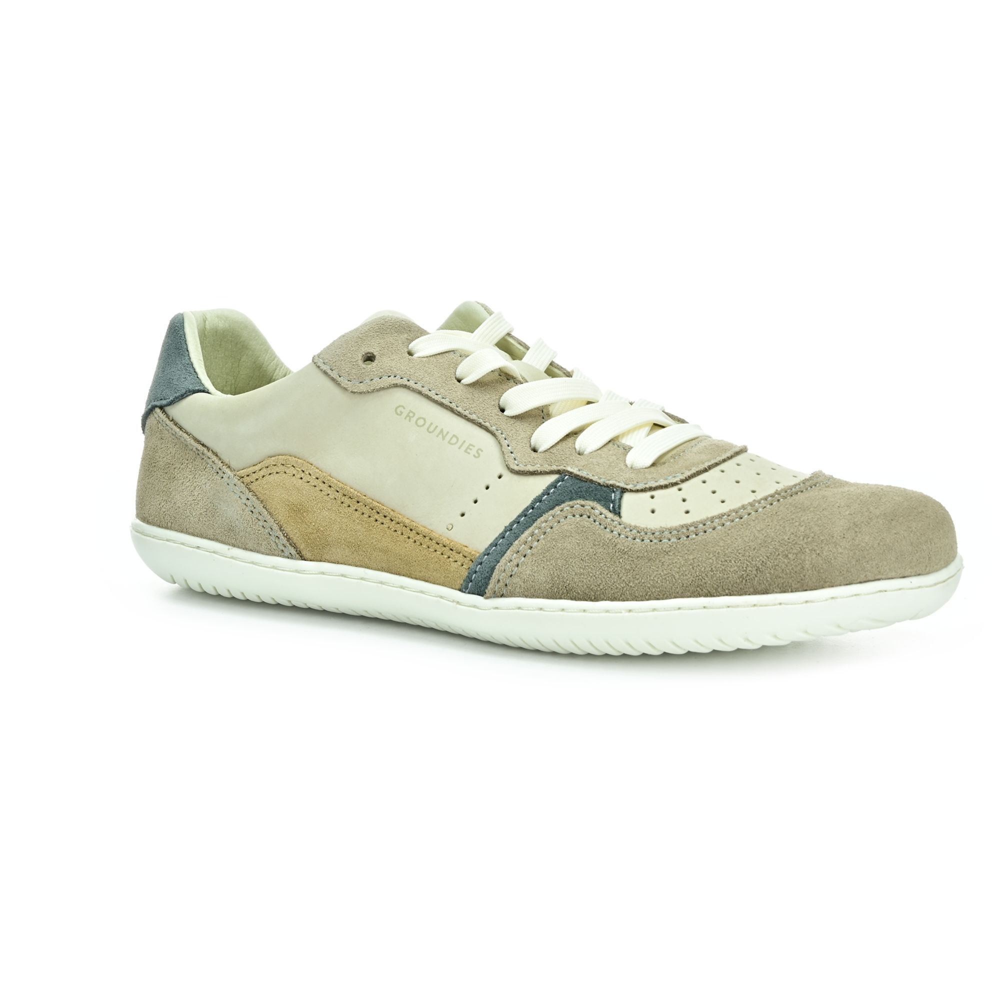Groundies Nova GO1 Beige/Sage green celoročné barefoot tenisky 41 EUR