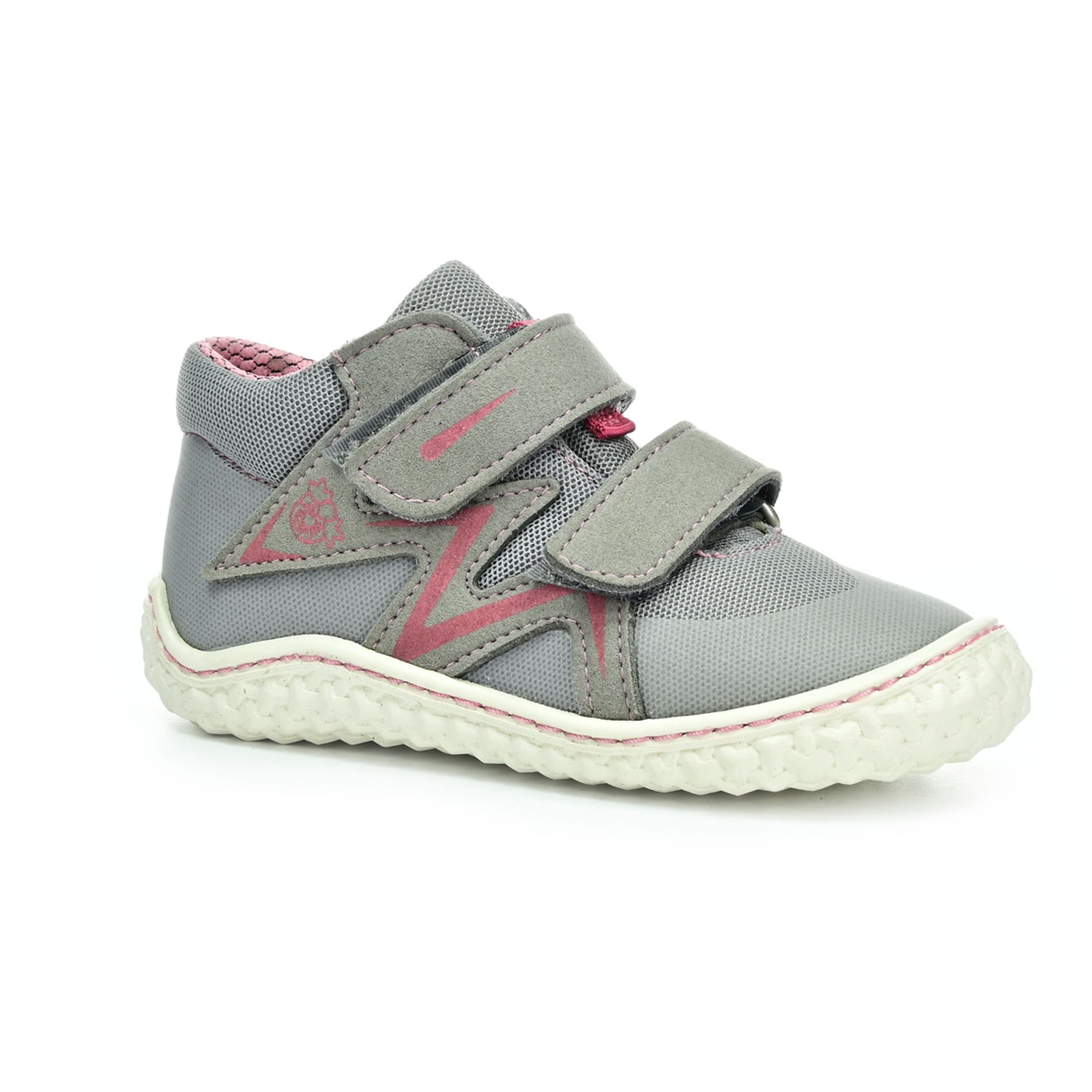 Ricosta Patti Hellgrau/Rose detské členkové barefoot tenisky 24 EUR