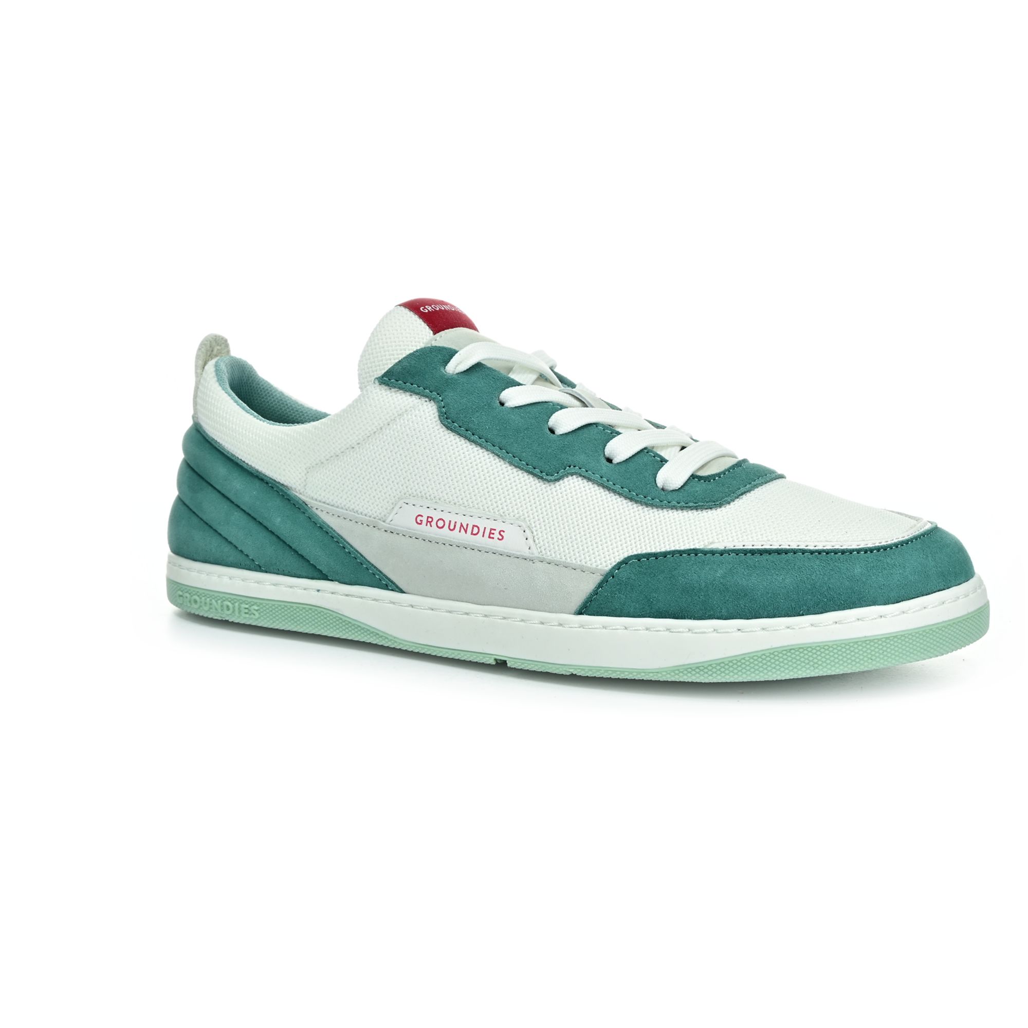 Groundies Zurich M Aquae/Cherry Red celoročné nízke barefoot topánky 42 EUR