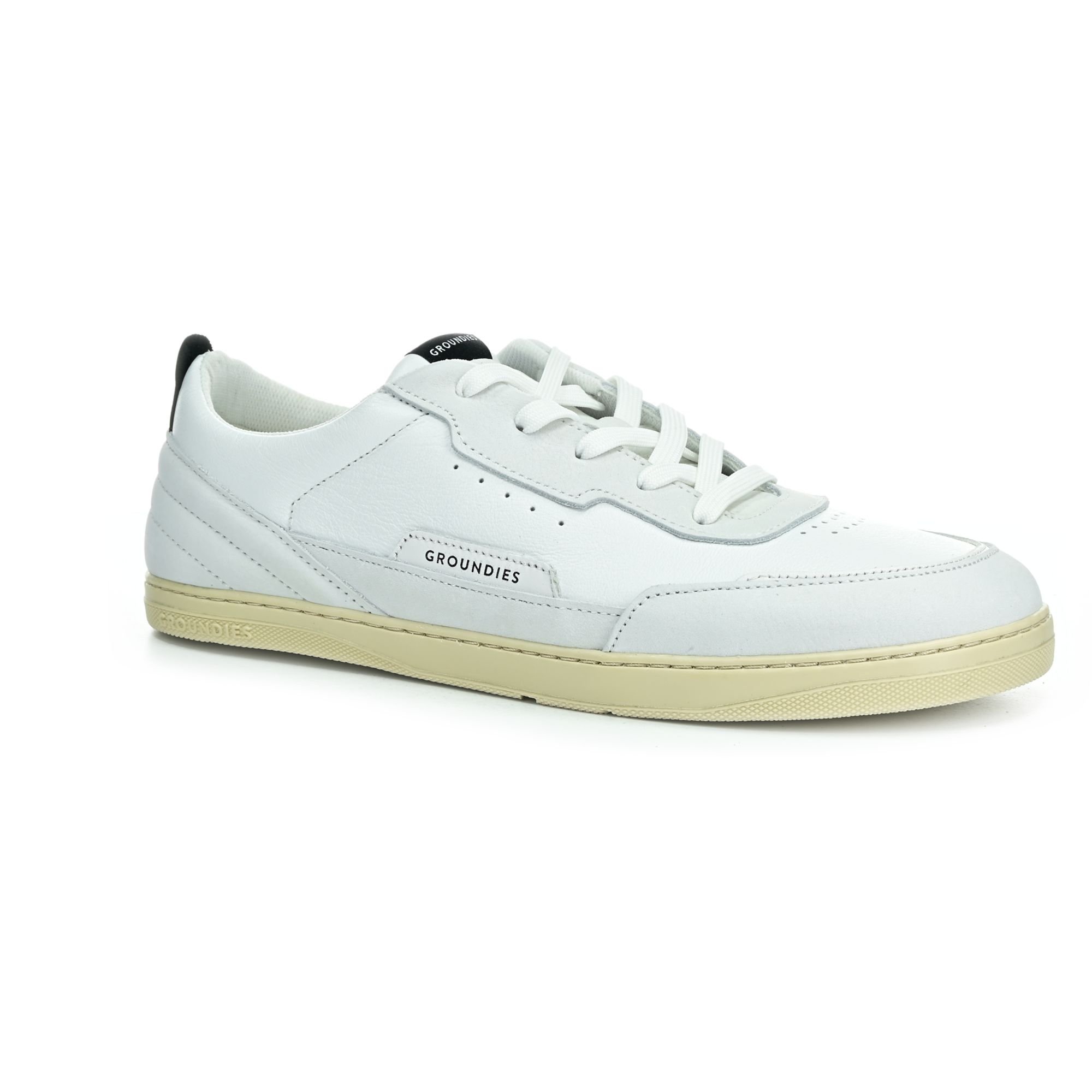 Groundies Zurich M White/Black celoročné nízke barefoot topánky 43 EUR