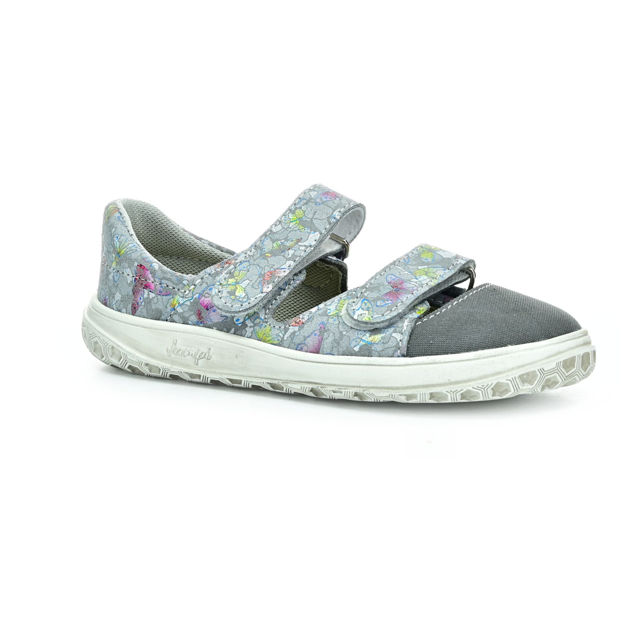 Jonap B21 šedá motýliky barefoot sandále 32 EUR