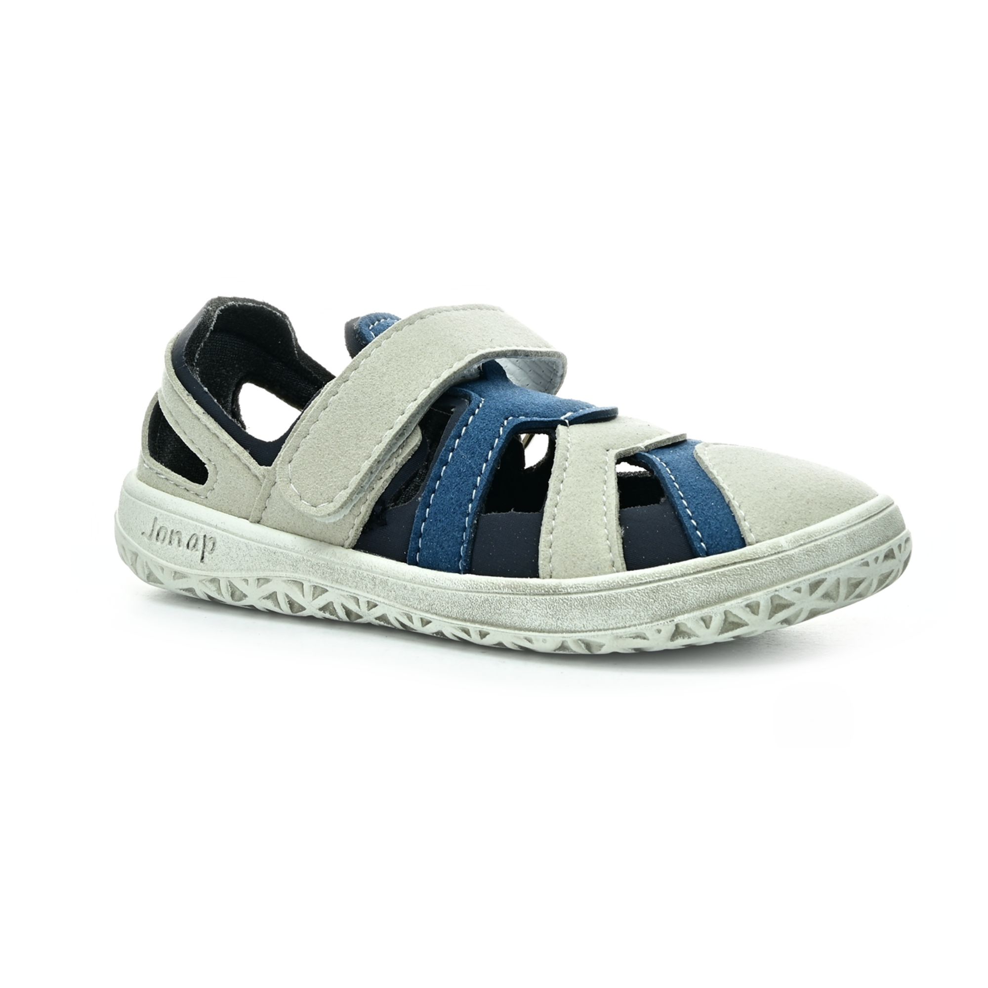 Jonap Kelly šedomodré detské barefoot sandále 27 EUR