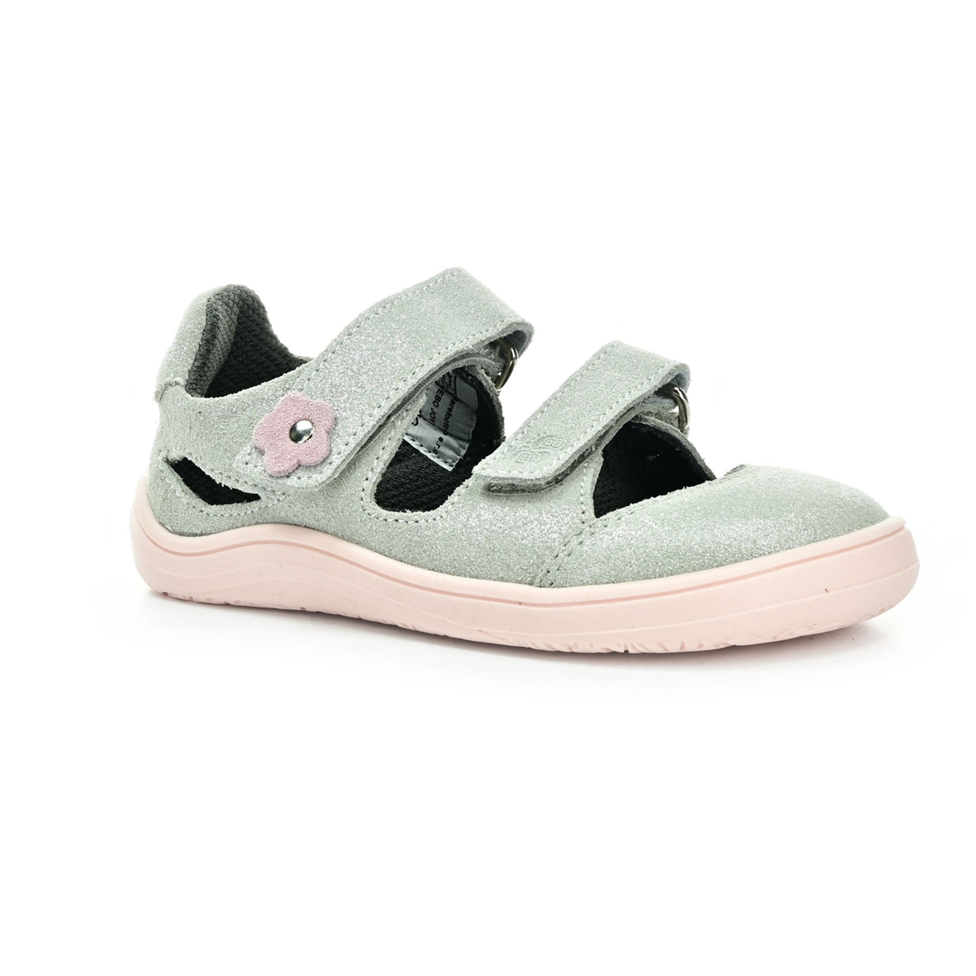 Baby Bare Shoes Baby bare Febo Joy Grey/Pink barefoot sandále 26 EUR