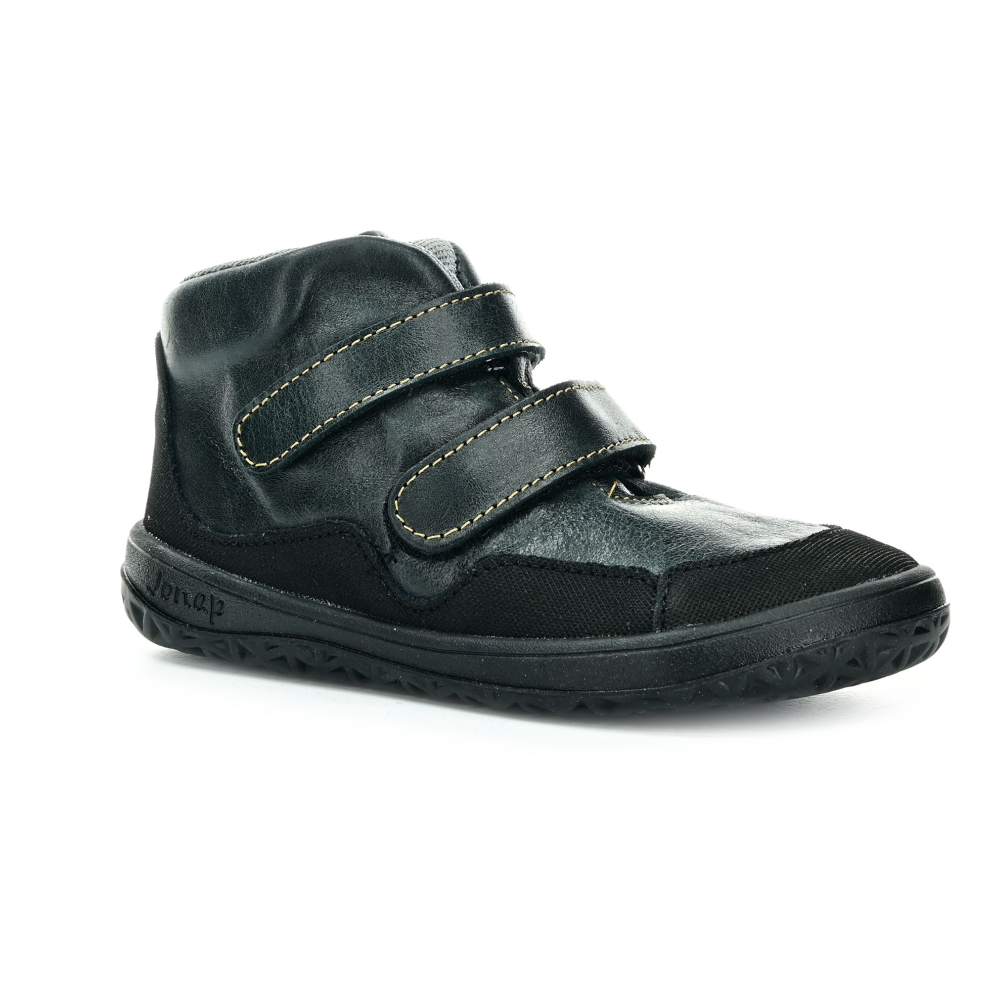 Jonap Bella MV čierne celoročné členkové barefoot topánky 24 EUR
