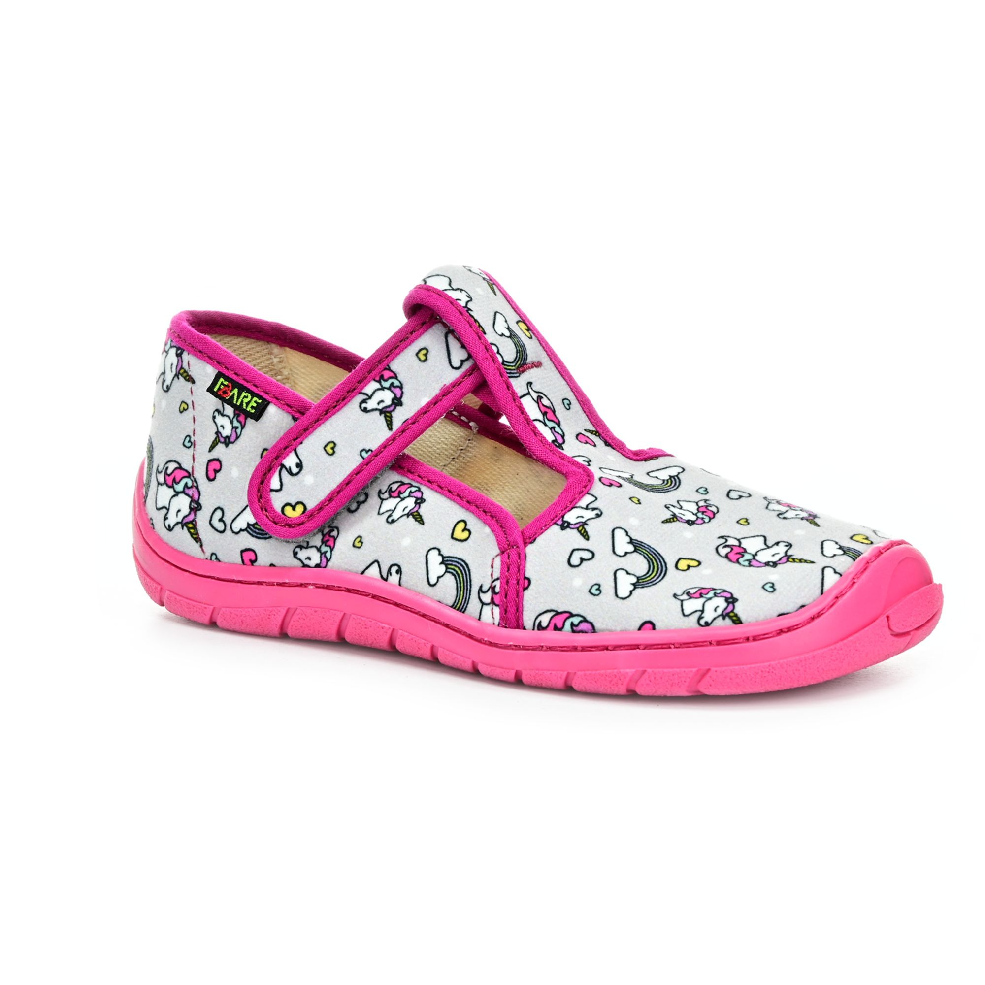 Fare 51/5202453 ružové barefoot papuče 32 EUR