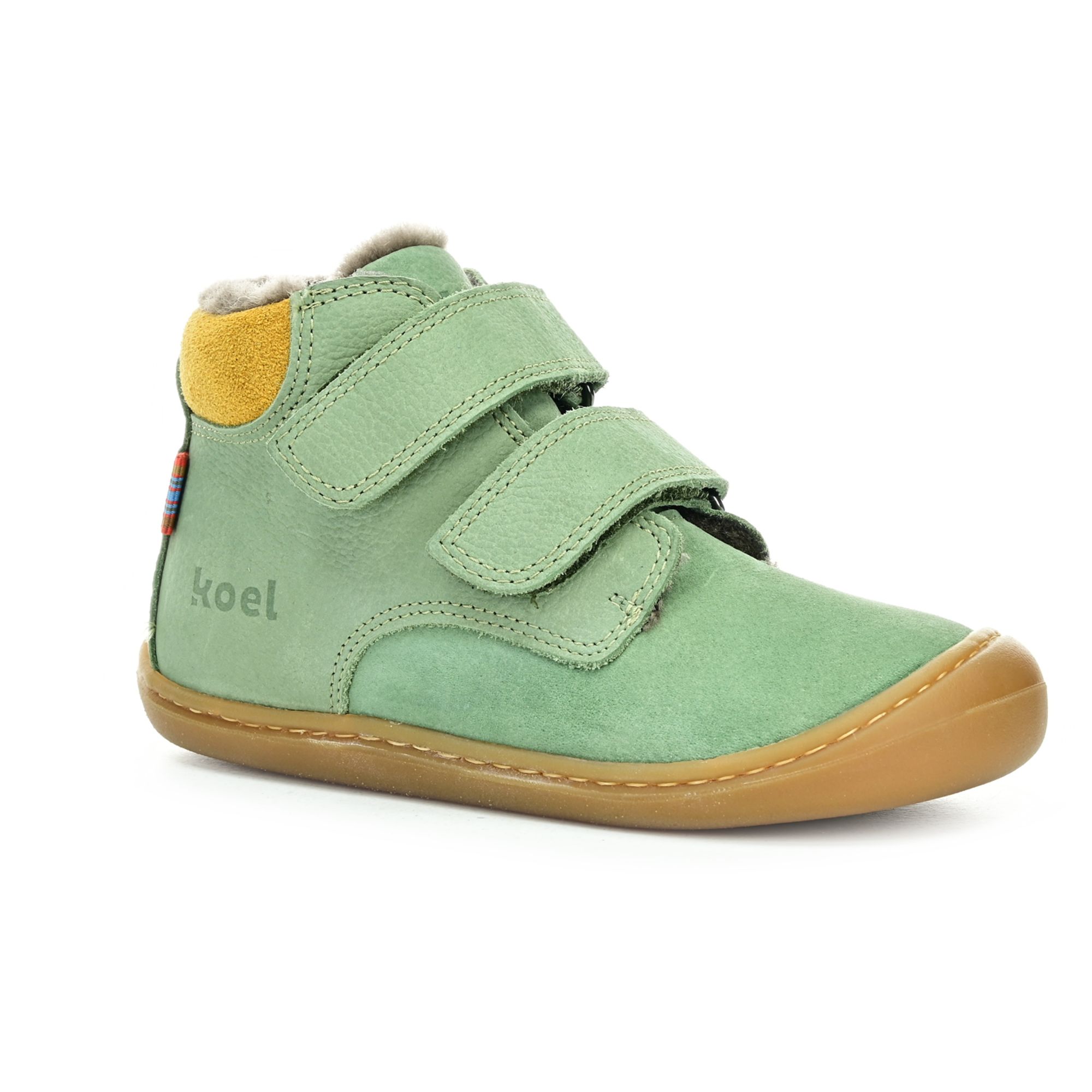 Koel Bonnie Lambswool olive zimné barefoot topánky 22 EUR