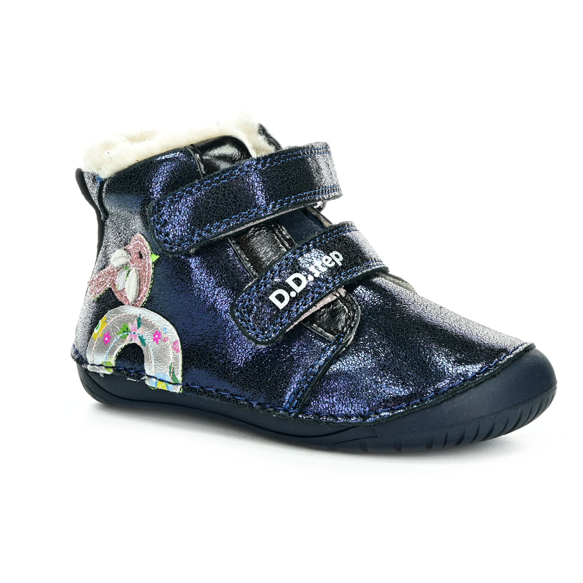 D.D.Step DDStep W070-52624 tmavo modré zimné barefoot topánky 22 EUR