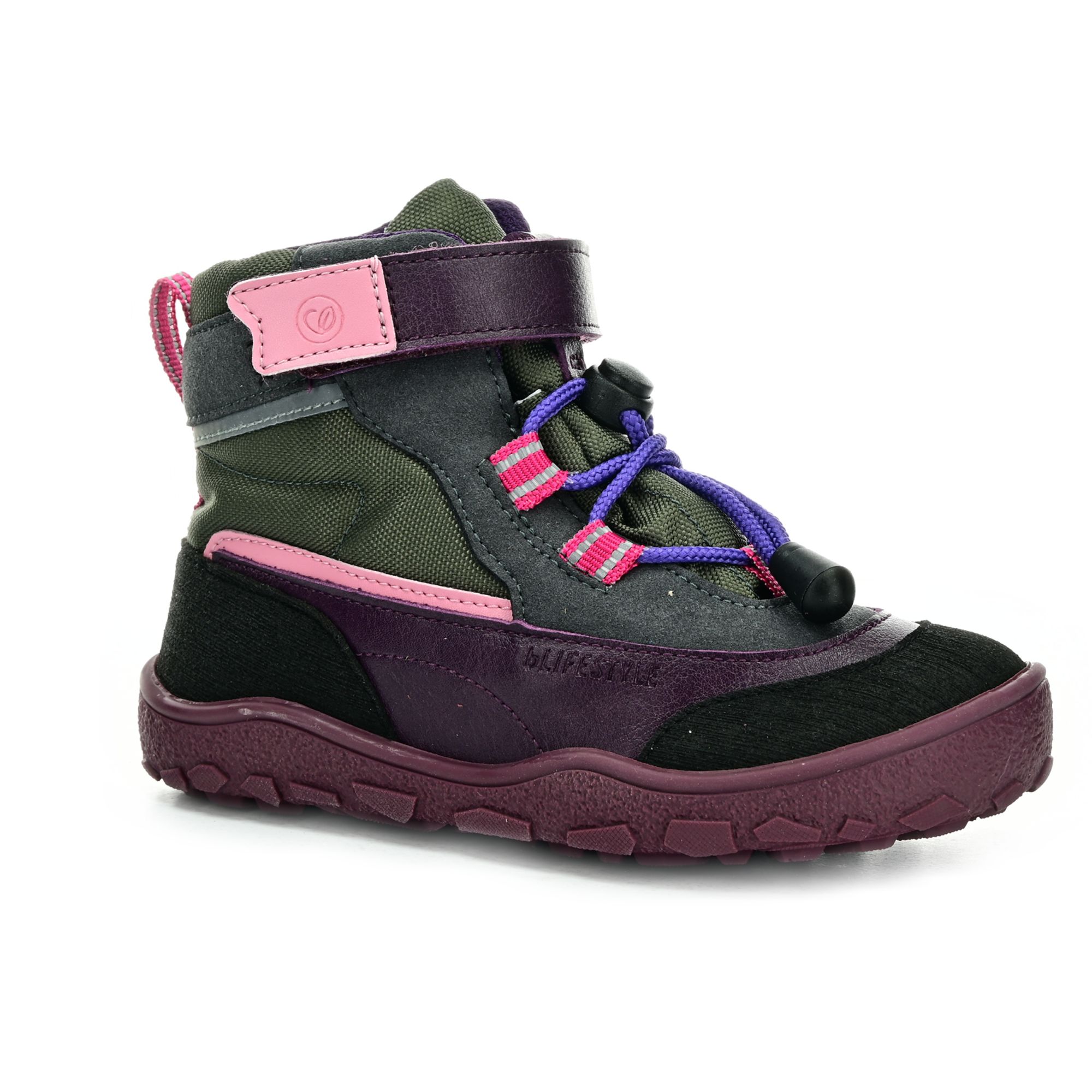 bLIFESTYLE landschildkröteSTYLE TEX lila celoročné členkové barefoot topánky 32 EUR