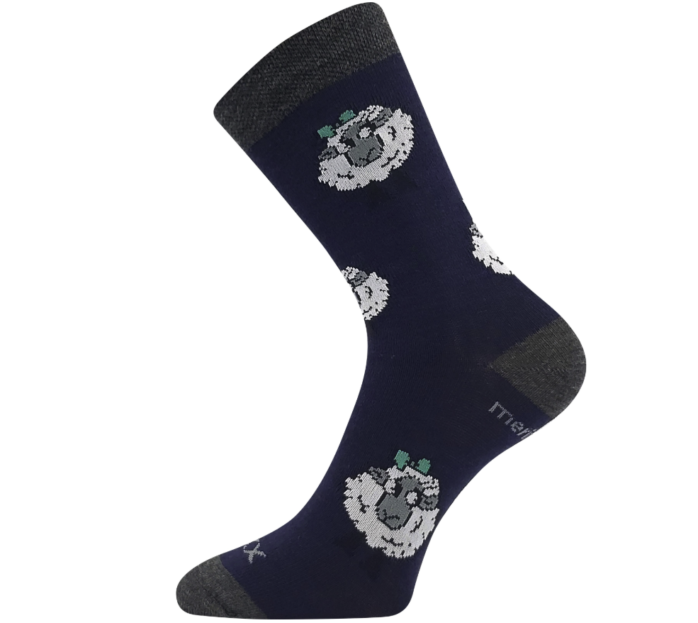 Ponožky merino Voxx Vlnenka detská modré ovečky Veľkosť ponožiek: 20-24 EU EUR