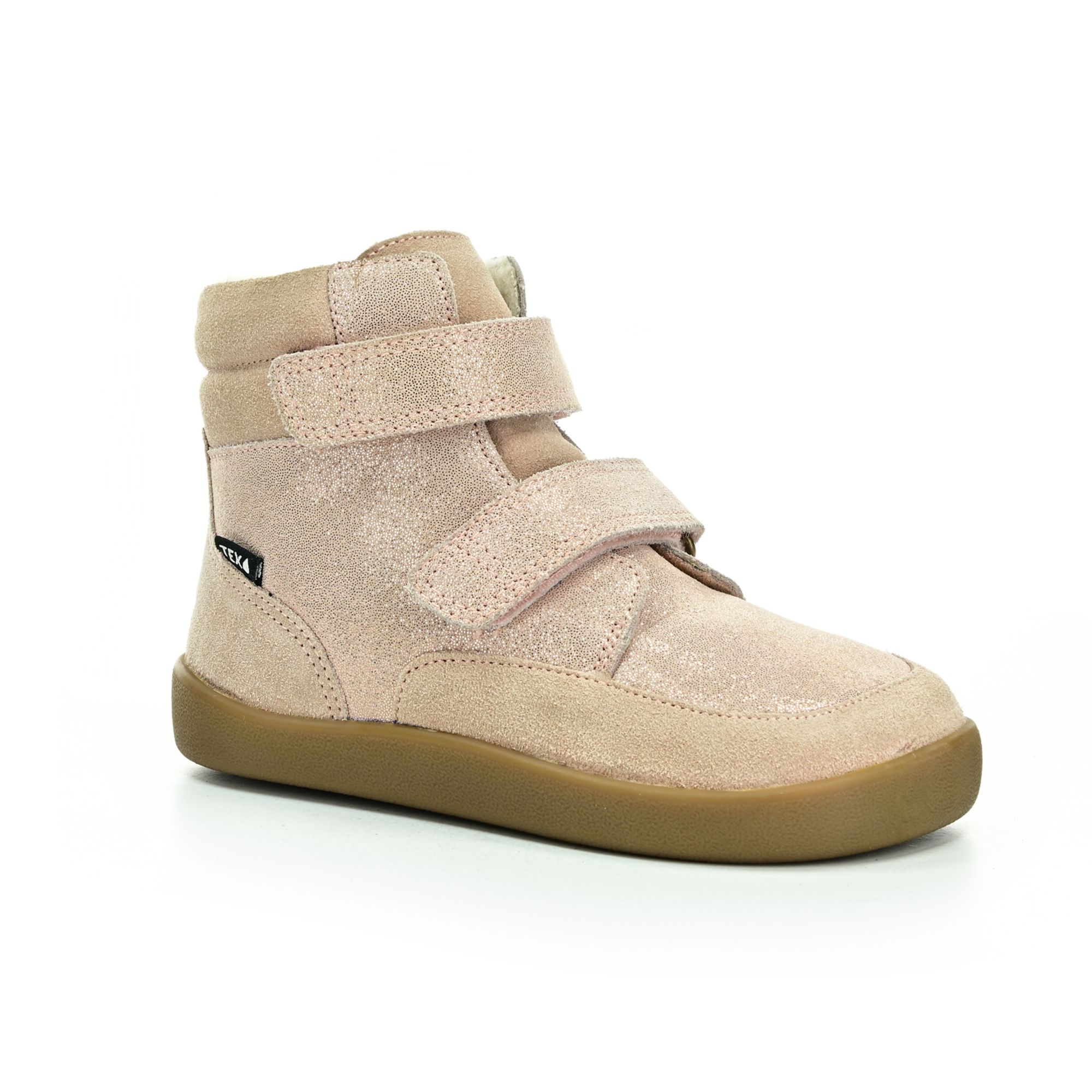 Bundgaard Basil Old Rose Glitter zimní barefoot boty 30 EUR