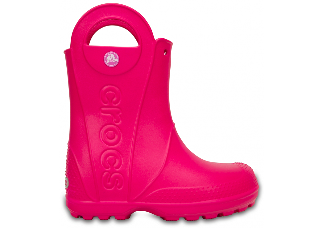 gumáky Crocs Handle it Rain Boot - Candy Pink 33 EUR