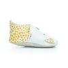Bobux Dalmatin White (soft sole) barefoot capáčky (Veľkosť 19, Vnútorná dĺžka topánky 117, Vnútorná šírka topánky 56)