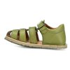 zelené barefoot sandále