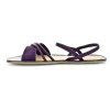 Groundies Corfu Dark Plum barefoot sandály (Veľkosť 37, Vnútorná dĺžka topánky 249, Vnútorná šírka topánky 83)