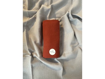 PLENKY mušelin/dvojitá gázovina-cihlová