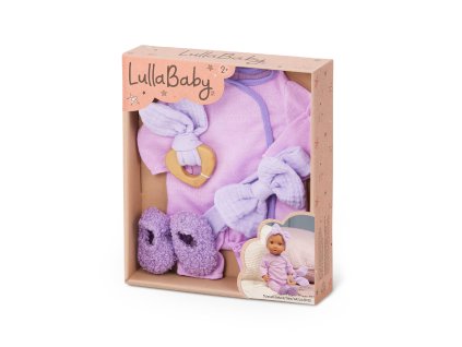 LullaBaby Dupačky pre bábiku fialové s doplnkami