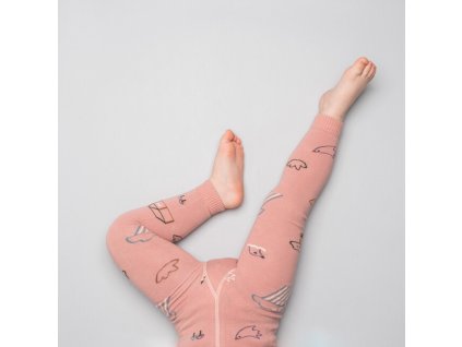 detske staroruzova bavlnene leginy kreslena krajina 825