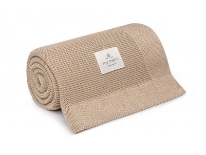 bambusowy kocyk beige 80x100 classic