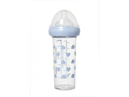 Dojčenská fľaša LE BIBERON FRANCAIS BLUE HEARTS 0m+