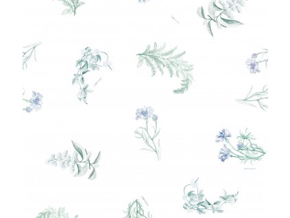 herbs blue pattern lullalove