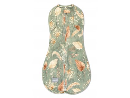 Zavinovačka Sleepee Second Step Swaddle s čiapočkou zdarma Bohemian Green