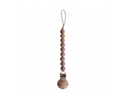 Mushie Eva klip na cumlik CloudyMauve MPC9007 810052466927