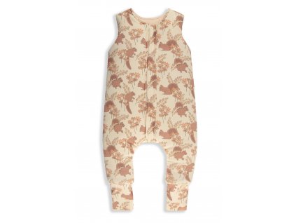 OBOJSTRANNÝ SPACÍ VAK S NOHAVICAMI SLEEPEE Vintage Animals Almond/Cream XS