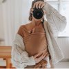 MINU Baby Wrap Elastická šatka na nosenie bábätka - Light Brown