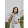 MINU Baby Wrap Elastická šatka na nosenie bábätka - Silver Grey