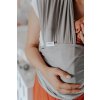 MINU Baby Wrap Elastická šatka na nosenie bábätka - Silver Grey