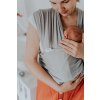MINU Baby Wrap Elastická šatka na nosenie bábätka - Silver Grey