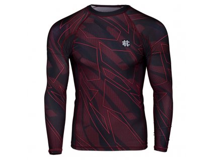 LONGSLEEVE RASHGUARD SHADOW ČERVENÝ