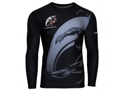 Longsleeve rashguard Wrestling ČERNÝ