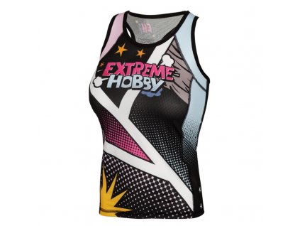 Tank Top Rashguard COMICS RUŽOVÝ