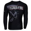 Longsleeve rashguard Wrestling ČERNÝ