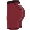 Dámské kompresní běžecké kraťasy šortky Burgundy vínové (5)