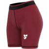 Dámské kompresní běžecké kraťasy šortky Burgundy vínové (6)